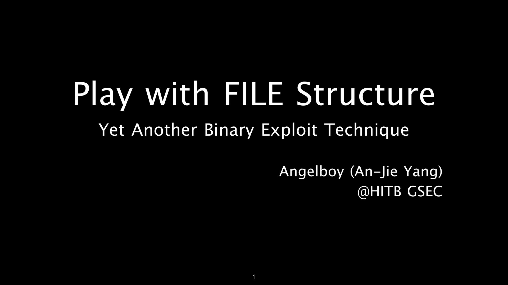 FILE Structures page 1